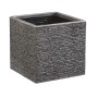 Pot Strata Ardoise 39 x 38 x 40 cm Gris Plastique Carré