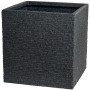 Pot Strata Ardoise 39 x 39 x 39 cm Ciment Plastique Carré