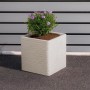Pot Strata Banbury Gris clair 31 x 31 x 31 cm Plastique Carré
