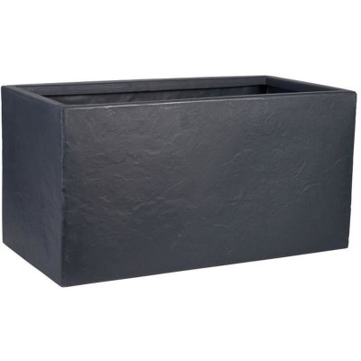 Pot Strata 31 x 60 x 31 cm Gris Plastique Rectangulaire