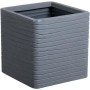 Pot Strata Banbury 31 x 31 x 31 cm Gris foncé Plastique Carré