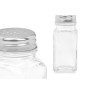 Salière Vivalto Transparent Métal verre 4 x 9 x 4 cm (12 Unités)