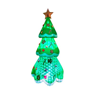 Christmas Tree BASIC & CO Polyester polypropylene 110 X 110 X 240 CM Inflatable