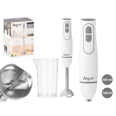 Mixeur plongeant Argon Blanc Gris 1000 W