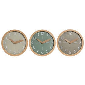 Horloge Murale Home ESPRIT Marron Vert Gris polystyrène 30 x 4 x 30 cm (3 Unités) Horloge Murale Home ESPRIT Marron Vert Gris polystyrène 30 x 4 x 30 cm (3 Unités)
