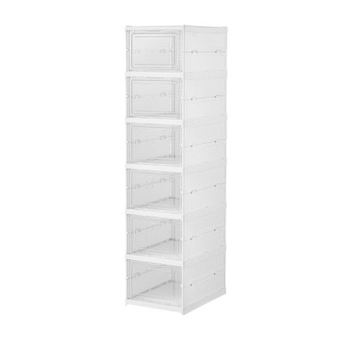 Shoe Rack Fulmo White Hard plastic 25,5 X 34,5 X 105 CM