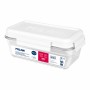 Hermetic Lunch Box Milan 1,2 L White Transparent Plastic Rectangular