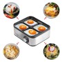 Egg boiler Adler AD 4486 Black Silver