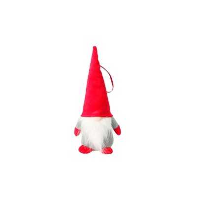 Décorations de Noël Home & Styling Rouge Gris Gnome 8 x 22 cm