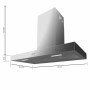 Conventional Hood Cecotec Bolero Flux TM 906500 Inox A Steel 90 x 50,5 cm