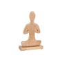Figurine Décorative Home ESPRIT Marron Clair Naturel Yoga Arabe 17,7 X 6 X 28,5 CM (3 Unités)