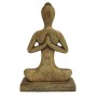 Figurine Décorative Home ESPRIT Marron Clair Naturel Yoga Arabe 17,7 X 6 X 28,5 CM (3 Unités)
