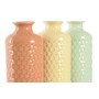 Vase Home ESPRIT Green Beige Terracotta Dolomite 9 x 9 x 30 cm (3 Units)