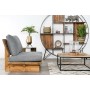 Armchair Home ESPRIT Black Natural 95 x 88 x 75 cm
