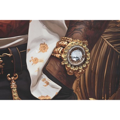 Toile Home ESPRIT Vache Moderne Taureau Laqué 62 x 4 x 122 cm (3 Unités)