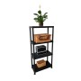 Shelves Ferrestock 25 kg 61 x 31 x 131 cm Plastic 4 Shelves