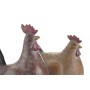 Figurine Décorative Home ESPRIT Marron Marron Clair Poule 24,5 X 12 X 29 CM (2 Unités)