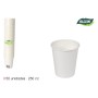 Lot de verres réutilisables Algon Blanc 250 ml 50 Pièces (18 Unités)