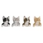 Figurine Décorative Home ESPRIT Marron Noir Gris 8 x 8 x 10 cm (4 Unités)