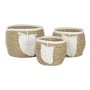 Panier décoratif Home ESPRIT Crème Naturel Fibre naturelle Boho (3 Pièces)