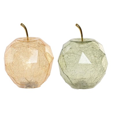 Lighting decoration Home ESPRIT Crystal Shabby Chic 14 x 14 x 19 cm (2 Units)