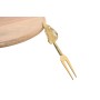 Cutting board Home ESPRIT Golden Natural Modern 30 x 40 x 1,5 cm (4 Pieces)