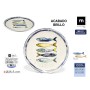 Assiette plate La Mediterránea Peixe 25,5 cm (24 Unités)