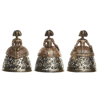 Decorative Figure Home ESPRIT Golden 18 x 11,5 x 24 cm (3 Units)