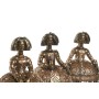 Decorative Figure Home ESPRIT Golden 18 x 11,5 x 24 cm (3 Units)