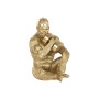 Figurine Décorative Home ESPRIT Doré Gorille 44 X 38 X 61,5 CM