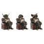 Figurine Décorative Home ESPRIT Marron Doré 18 X 22,5 X 26,5 CM (3 Unités)
