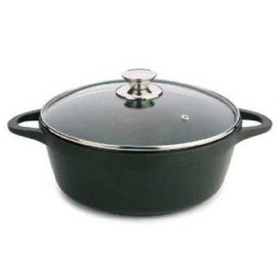 Casserole avec Couvercle Valira BLACK IND 28CM Noir