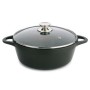 Casserole with lid Valira BLACK IND 28CM Black