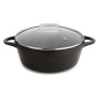 Casserole with lid Valira BLACK IND 28CM Black