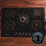 Gas Hob Cecotec Bolero Squad G 5200S 11000 W 75 x 50 cm