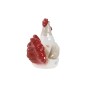 Decorative Figure Home ESPRIT White Red Chicken 14,5 X 23 X 23,5 CM (2 Units)