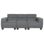 Sofa Home ESPRIT Dark grey Modern 231 x 170 x 82 cm
