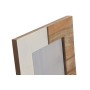 Cadre photo Home ESPRIT Blanc Marron Résine Bois de manguier Scandinave (3 Unités)