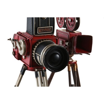 Decorative Figure DKD Home Decor Black Red Camera Vintage 17 x 15 x 34 cm (2 Units)