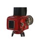 Decorative Figure DKD Home Decor Black Red Camera Vintage 17 x 15 x 34 cm (2 Units)