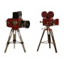 Decorative Figure DKD Home Decor Black Red Camera Vintage 17 x 15 x 34 cm (2 Units)