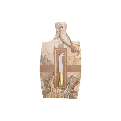 Cutting board Home ESPRIT Beige Golden Modern 20 X 38 X 1,5 CM