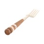 Cutlery Home ESPRIT White Silver Natural Stainless steel Acacia 4,5 X 2 X 21 CM 16 Pieces