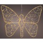 Lighting decoration Lumineo Golden Metal Butterfly 43 x 58 cm