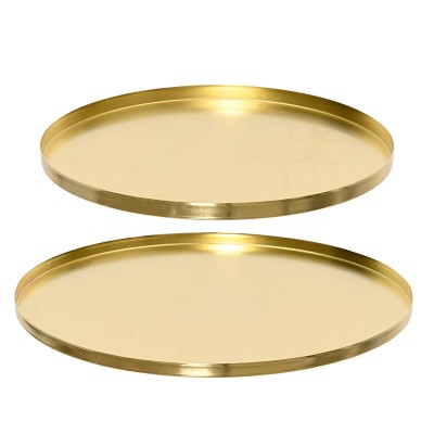Decorative Plate Decoris Golden (2 Units)