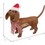 Decorative Figure BASIC & CO Brown Dog Father Christmas Hat 70 x 12 x 43 cm