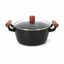 Casserole with glass lid Quttin Doha 30 x 20 x 11 cm (4 Units)