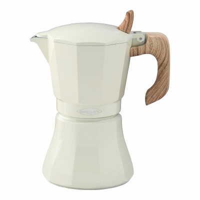 Cafetière Italienne Oroley Petra Crème Aluminium 6 Tasses