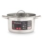 Casserole avec Couvercle Kinvara Argenté 31,7 x 16,5 x 24 cm 30,5 x 14 x 23,5 cm 31 x 14 x 23,5 cm