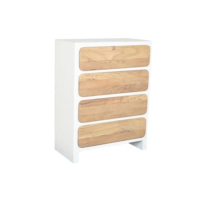 Chest of drawers Home ESPRIT White Natural Mediterranean 80 x 42 x 106 cm